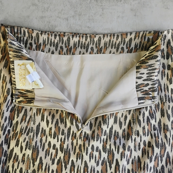 Alberto Makali X Cache Y2K Leopard Print Mini Skirt Streetwear 90s Edgy Size 8 - Picture 3 of 9